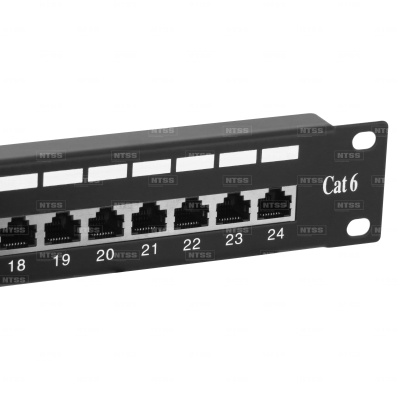 Патч-панель NTSS PREMIUM FTP, 19", 24 порта RJ45, cat.6, 1U, Dual IDC в России